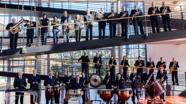 Musiker des Polizeiorchesters Sachsen