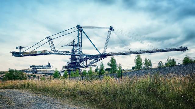 Große Maschine des Bergbautechnik-Parks