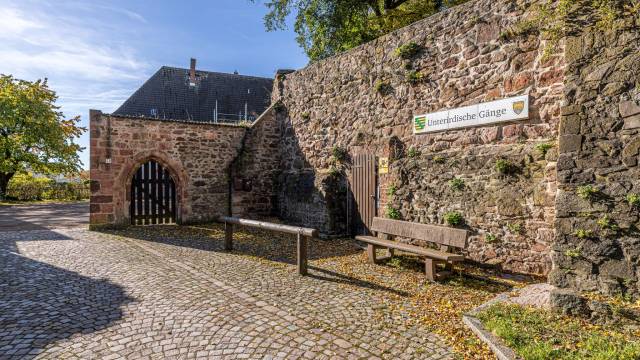 Außenansicht bzw. Eingang der Unterirdische Gänge