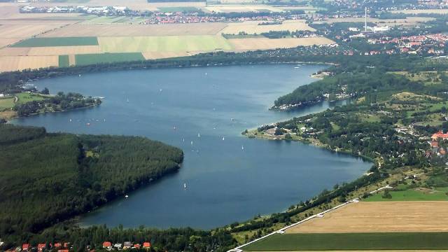 Luftaufnahme vom Kulkwitzer See