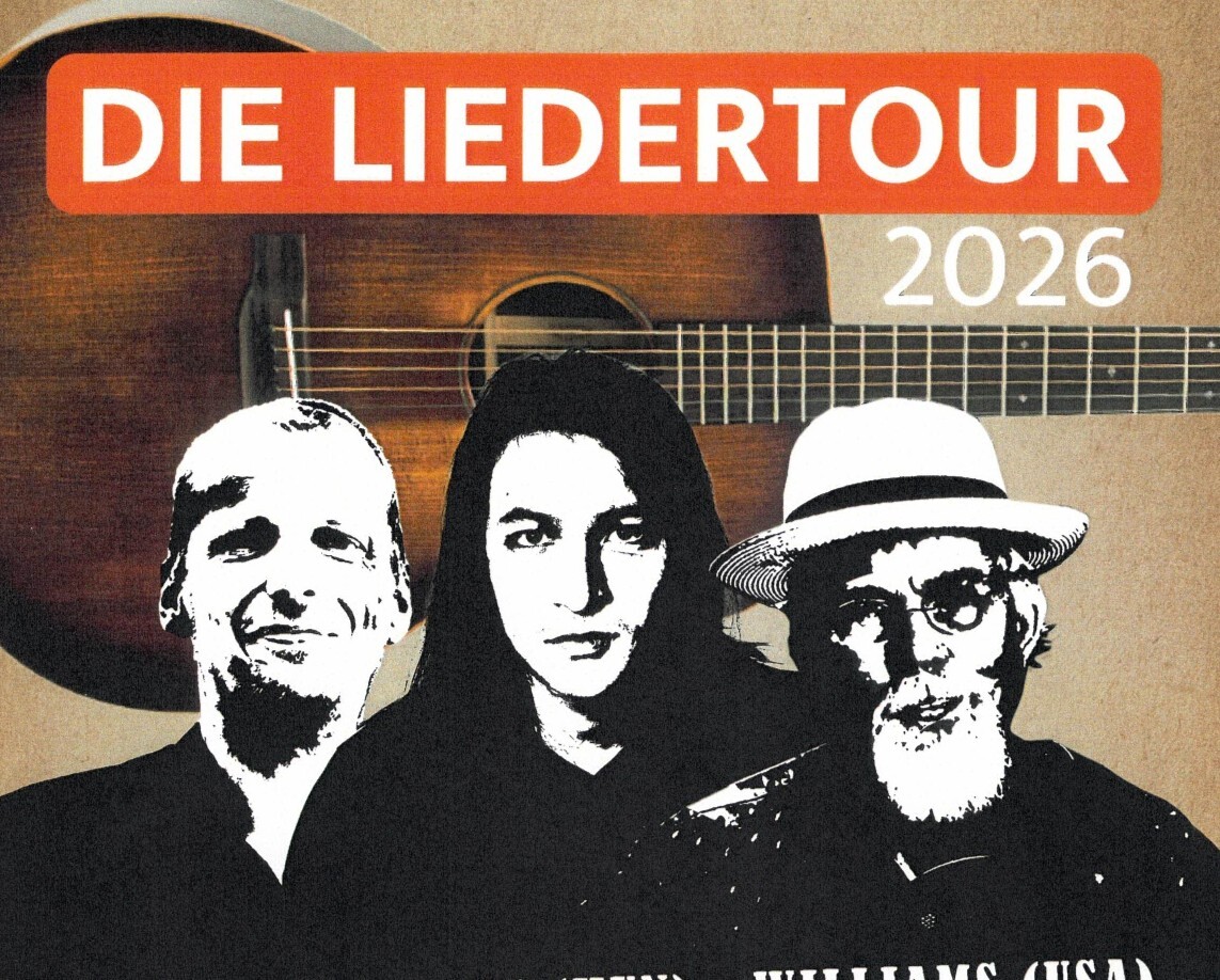 Titelmotiv Liedertour: Sch&uuml;ller /Lee /Williams &ndash; 3 internationale Singer/Songwriter